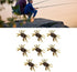 8Pcs 5.1in 1.2oz Artificial Crab Lures, Soft Bait with Hooks, Crab Bait Simulation for Freshwater Saltwater Fishing