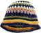 Women Crochet Bucket Hats, Handmade Cloche Knitted Beanies, Trendy Outdoor Floppy Fishing Hat