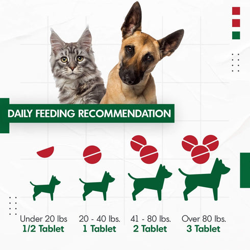 Cranberry D-Mannose for Dogs and Cats, Urinary Tract Infection Support, Double Strength Tablet, 120 Count