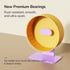 Silent Hamster Wheel 8.7 Inch Dual-Bearings Quiet Running Exercise Wheels, Height Adjustable for Dwarf Hamsters,