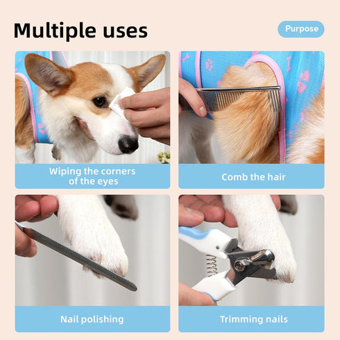HOONHERY Hammock, Clipping/Trimming, (M/Load-Bearing:17.6-22) Dog Grooming Hanging Harness Holder for Nail Strap