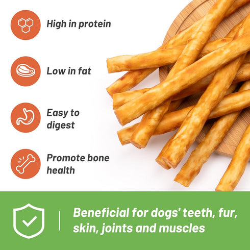 MON2SUN Dog Treats - 10.58oz (40 Count-Pack of 1) 5 Inch Chicken Wrapped Collagen Sticks for Small Dogs