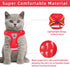 Red Cat & Dog Vest Harness - All Weather Mesh, Reflective Strap, Adjustable Step-in Harness for Small Pets, Red, S
