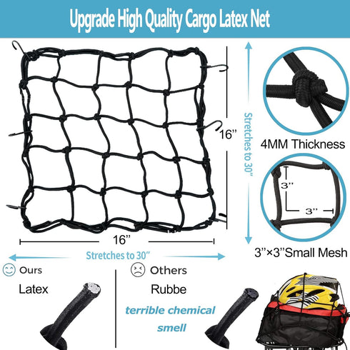 YONTUO Rear Bike Rack, Bicycle Pannier Rack with Extra Long Tubular Mounting Brackets, Adjustable Fit 26”-29”