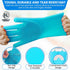 Kesarunique 8PCS Pet Grooming & Bathing Kit for Dogs & Cats, Dog Bathing Supplies with Silicone Dog Washing Gloves, Dog