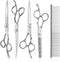 JASON Dog Grooming Scissors Kit, Professional 6 in 1 Dog Scissors Set
