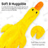 FGA MARKETPLACE Pink Rabbit-Duck Flat Plush Dog Toy, No Stuffing No Squeak, Recommended for Small Medium Dogs