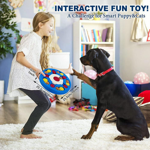 Dog Puzzle Toy, Interactive Game, Mentally Stimulating Treat Dispenser for Large Dogs, Food Grade Material