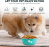 Stainless Steel Dog Bowls, Nonslip Rubber Bottom No Spill Proof for Large Medium Small Breed Dogs (Green, 6.6 Cups/53