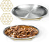 Stainless Steel Cat Dishes for Food and Water, 2 Sets Shallow Style, Relief of Whisker Fatigue (6.5 Inch)