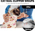 27.6"Cat (6-10 lbs) Grooming Wrap, Self Adhesive Cat Wrap for Cutting Nail, Anti-Escape Calming Cat Swaddle Wrap