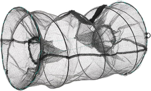 UPKOCH Foldable Fish Trap Cage Crab Shrimp Fishing Net Trap with Spring