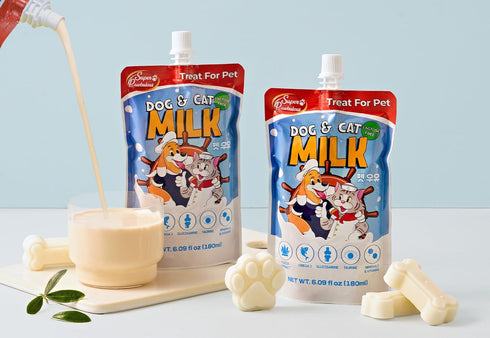10 Pack (60.87oz) SuperPaw Pet Milk Lactose-Free Dog & Cat Milk for All Breeds and Ages, Easy to Digest, Liquid Formula
