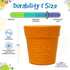 SodaPup Flower Pot - Durable Dog Treat Dispenser & Chew Toy Made in USA from Non-Toxic Rubber for Mental Stimulation