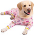 Cotton Dog Onesie Surgery Recovery Suit for Medium Large Dogs, Full Covered Pajamas with Zipper
