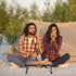 Folding Camping Table, Mini Portable Beach Table with Carry Handle, Ultralight Compact Picnic Dining Low Table
