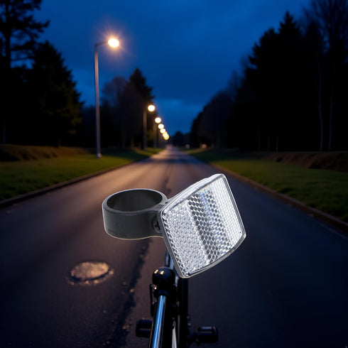 WsjiaboFux Back Bike Rear Safety Warnning Reflector Plastic Safety Bike Rear Reflector Light Boards Night Riding Parts