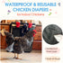 QBLEEV Duck Diapers for Pet Ducks & Chickens, Reusable Chicken Diaper for Indoor Poultry, Waterproof Breathable Baby