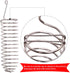 QBLEEV Stainless Steel Bird Food Holder, 25cm Long, For Parrots, Fits Nuts, Fruits, Vegetables, Chew Toys