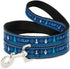 Buckle-Down Pet Leash - Olaf/Snowflakes Stitch, Blues/White, 4 Feet Long, 1" Wide
