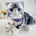 Camouflage Cat Collar with Bells, Purple
