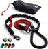 Heavy Duty Rope Bungee Leash for Large and Medium Dogs, No Slip Reflective Leash for Outside, 5.5 Ft Red