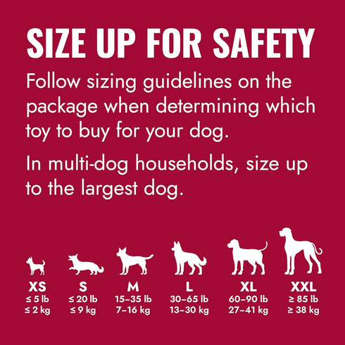 (Pack 2) KONG Classic Stuffable Dog Toy - Fetch & Chew Toy for Dogs - Treat-Filling Capabilities & Erratic Bounce