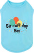 Fitwarm Birthday Boy Dog Shirt, Funny Pet Birthday Outfit for Small Dogs, 100% Breathable Cotton, Aqua Blue