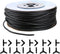 JIH Aquarium 320 Feet Standard 3/16" Black Flexible Airline Tubing with Black Plastic Connectors