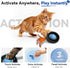 KiwiLove 7-Hole Interactive Cat Toy with Motion Activated Ball & Play Mat, Hide and Seek Exercise Game for Indoor Cats