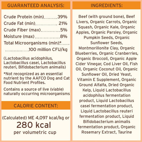(7 oz) Primal Freeze Dried Dog Food, Pronto Mini Nuggets, Beef; Scoop & Serve, Complete & Balanced Meal; Also Use as