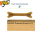 Naturals Doozie Bones Dental Care Treat for Dogs, Peanut Flavored, 21ct Mini Treats