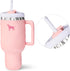 Pup Cup Tumbler Plush Dog Toy, Cute Funny Squeaky Parody Gift (Pink Peach Dust)
