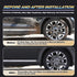 Mud Flaps for 2019-2023 Ram 1500, Dedicated Mudguard for Four Seasons Universal Protection, Front/Rear