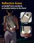 Backpack 17 11" Sling for Women & Men, Crossbody Travel Bag with Water Bottle Holders, Pockets, Quick-Access Phone