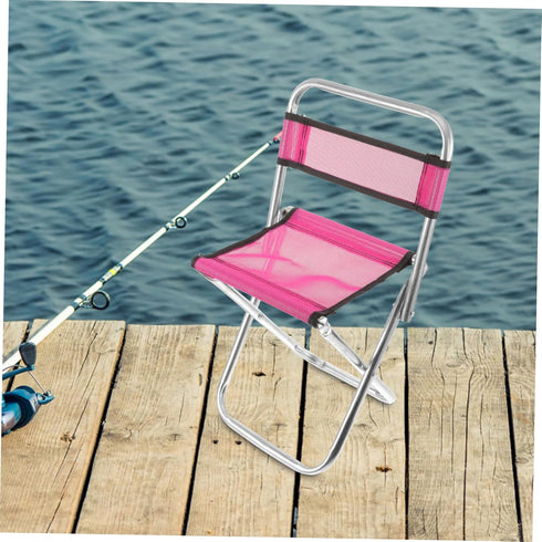 POPETPOP Multi-Functional Folding Stool Lightweight Portable Camping Chair Collapsible Outdoor Fishing Stool Durable