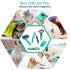 5 PCS Self Cleaning Slicker Brush & Pet Grooming Rake & Bath Brush & Nail Clippers & Pet Comb for Dogs
