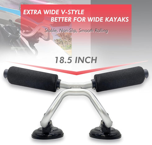 Kayak Roller - Load Assist for SUV Car Roof Lift with Suction Cups