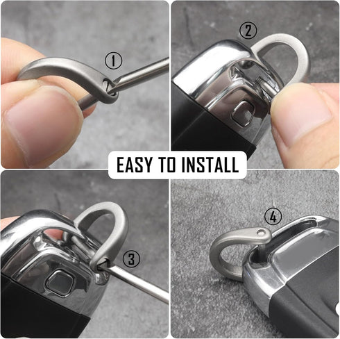 Titanium Carabiner Keychain Clip, Minimalist Key Clip EDC Quick Release Hooks for Everyday Use