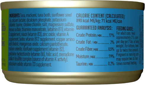 Tiki Cat Luau Grain-Free, Low-Carbohydrate Wet Food with Poultry or Fish in Consomme for Adult Cats & Kittens, 2.8oz,