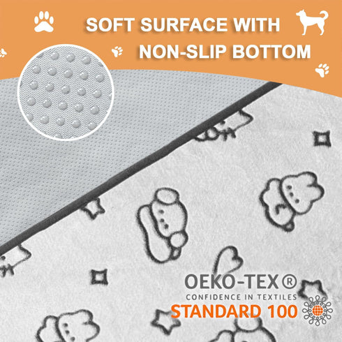 2 Pack 36"x 36" Qeils Reusable Puppy Pads, Washable Pee Pads for Dogs, Waterproof Non Slip Wee Wee pad, Absorbent