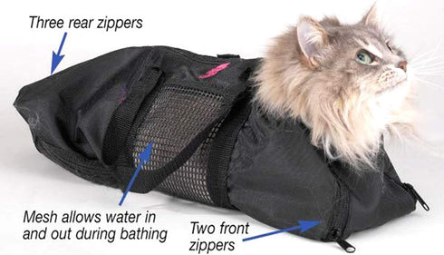 Cat Grooming Bag - Restraint Cats Nail Clipping Cleaning Grooming Bag for Cutting Nails, Bathing, Nail Trim Cleaning