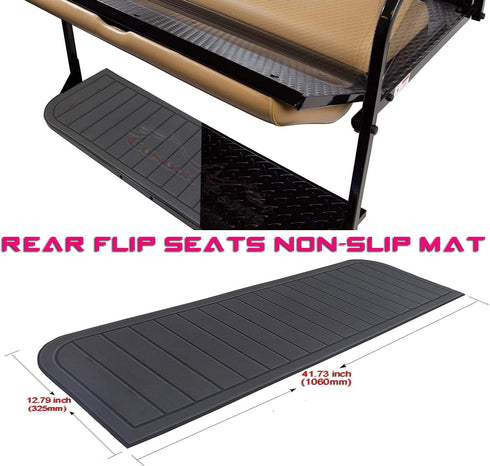 Golf Cart Rear Seat Kits Floor Mat - Anti-Skid EVA Mat for Yamaha EZGO RXV/TXT, Club Car DS/Precedent, Star Car, Excar,