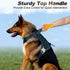 BARKBAY Service Dog Vest | Tactical Dog Harness for Medium Large Dogs | No Pull, Adjustable, Reflective, Legion Blue, L