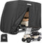 KEMIMOTO 600D Golf Cart Cover, Waterproof Dustproof Heavy Duty for 2/4 Passengers, Black with Storage Bag