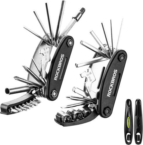 ROCKBROS Bike Repair Kits - 16 In 1 Multi-Function Portable Foldable Bike Tool Kit