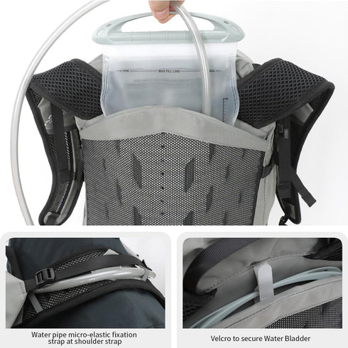 Hiking Hydration Backpack with 3L Water Bladder, 25L Water Backpack for Hiking, Cycling, Climbing, Camping for Men and