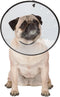 Elizabethan Collars, Durable Plastic, X-Small, Clear - Prevents Pets from Licking Wounds