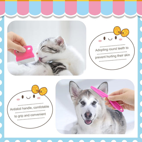 KALAMANDA Trimmers Rabbit Grooming Kit, Rabbit Brush for Shedding with Bunny Nail Clipper, Rabbit Nail with Pet Combs