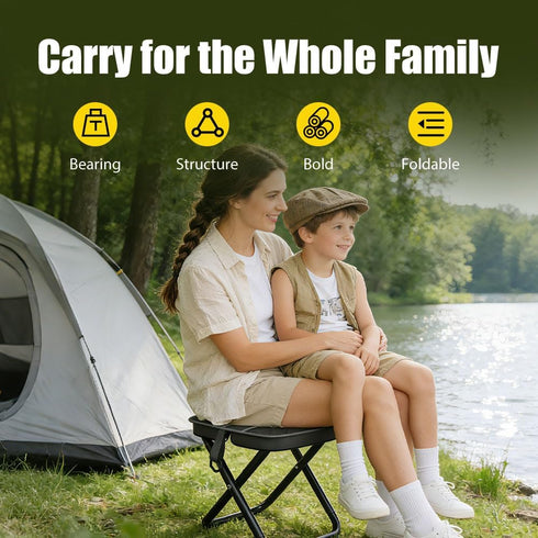 Generic Backpack 2026 Backpack Foldable Stool, New Foldable Stool for Adults, Folding Camping Stool which can Turned